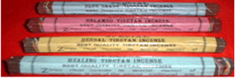 incenso tibetano in 4 profumi