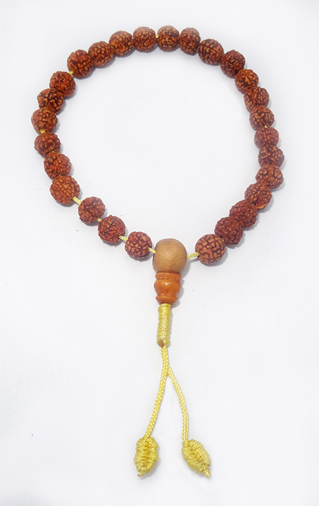 Collana Mala Buddista Tibet Testa Di Teschio Turchese Blu/Bianco 108 Perline Preghiera - Foto 3